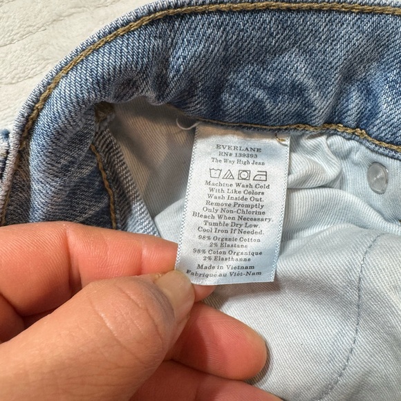 Everlane Women's High Rise Jeans - Blue - Picture 6 of 7